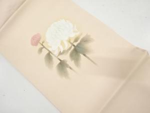 未使用品　塩瀬　菊模様　名古屋帯